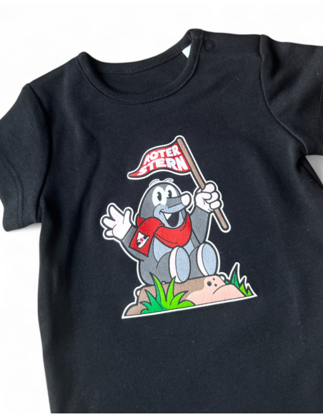 Baby Body - Roter Stern Leipzig - Mauli - Schwarz - Detail