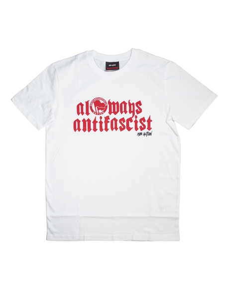 Always Antifascist - Mob Action - T-Shirt - White