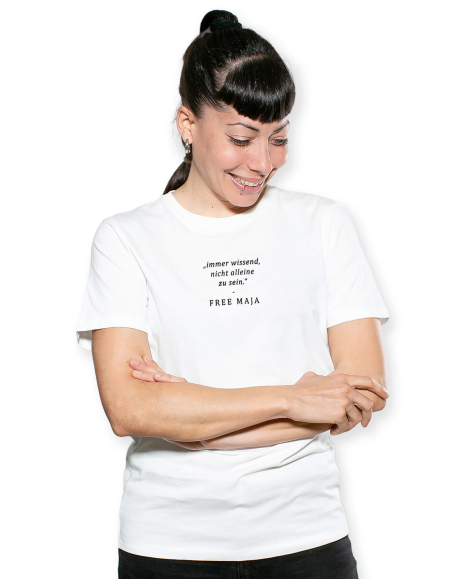 Soli -T-Shirt - Free Maja - Weiß - Front Soli -T-Shirt - Free Maja - Weiß - Front