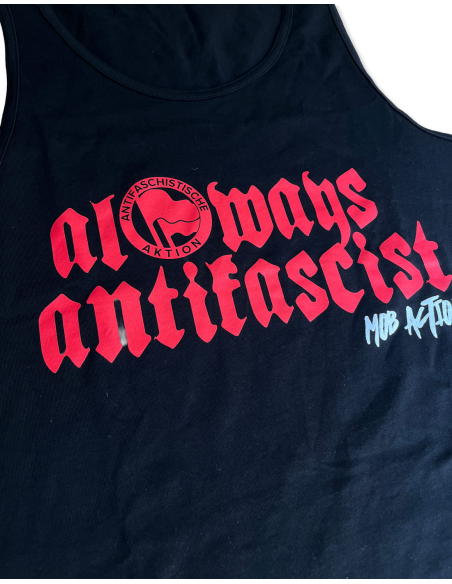 Always Antifascist Action - Tank Top - Schwarz - Detail Always Antifascist Action - Tank Top - Schwarz - Detail