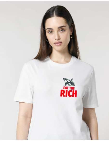 Eat the Rich - No Borders - T-Shirt - White Eat the Rich - No Borders - T-Shirt - White
