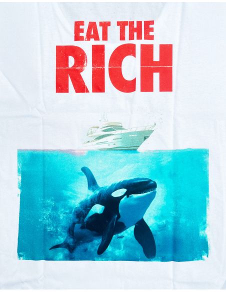 Eat the Rich - No Borders - T-Shirt - White Eat the Rich - No Borders - T-Shirt - White