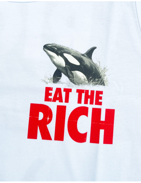 Eat the Rich - No Borders - T-Shirt - White Eat the Rich - No Borders - T-Shirt - White
