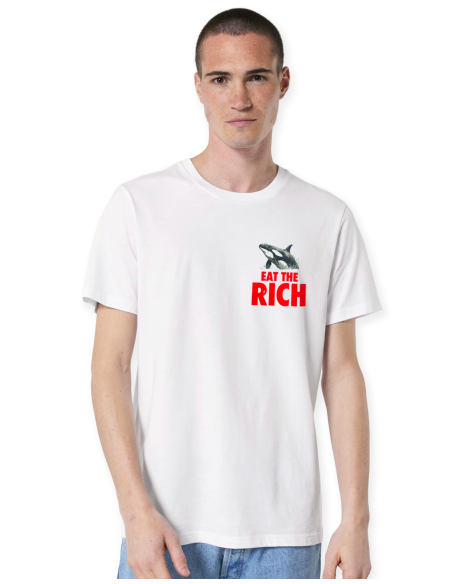 Eat the Rich - No Borders - T-Shirt - White Eat the Rich - No Borders - T-Shirt - White