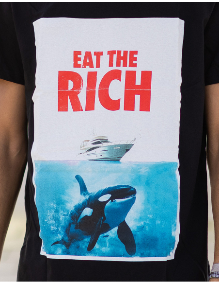 Eat the Rich - No Borders - T-Shirt - Black Eat the Rich - No Borders - T-Shirt - Black