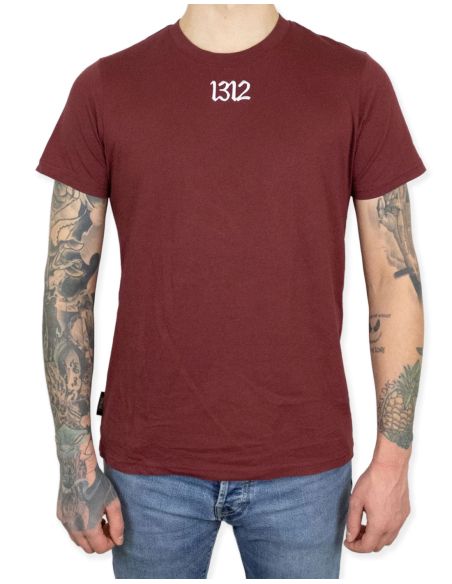 1312 - Sixblox - T-Shirt - Burgundy - Front