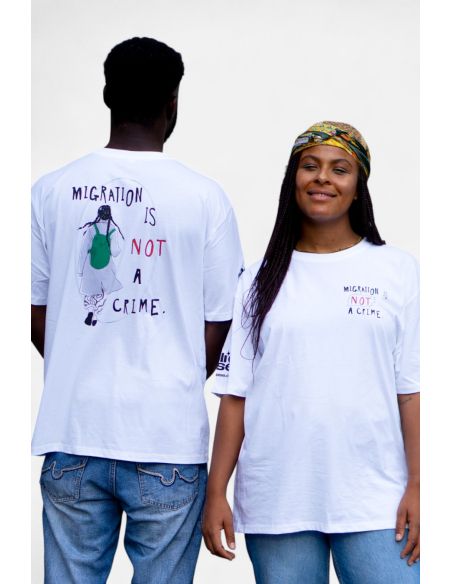 Migration is not a Crime 2.0 - SOLI T-Shirt - White