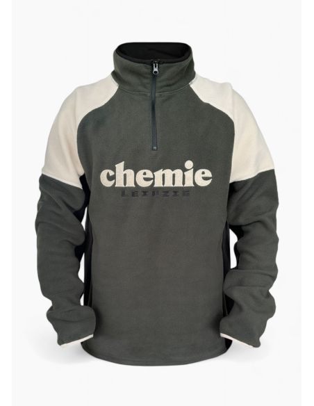 bsg chemie leipzig- fleece zipper - gray - front