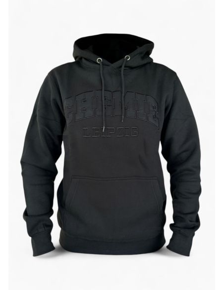 bsg-chemie-leipzig-hoodie-embroidered logo-schwarz-unisex-front