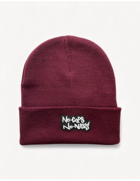 ncnn-mob-action-beanie-patch-burgundy