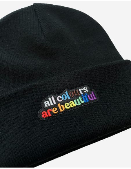 acab-no-borders-beanie-patch-black-detail acab-no-borders-beanie-patch-black-detail