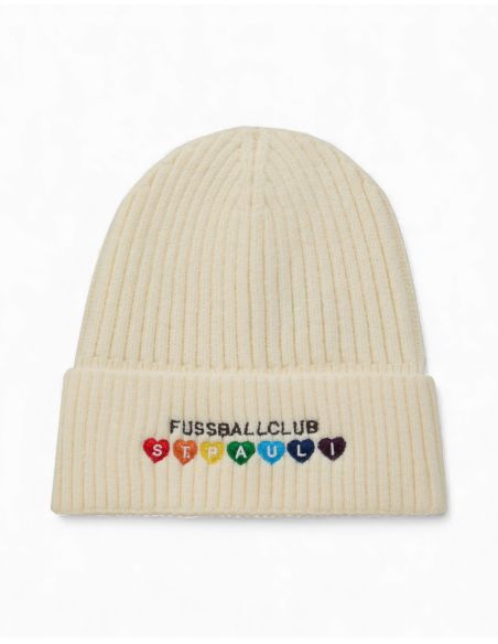 st-pauli-wintermuetze-regenbogenherzen-creme-vorderseite