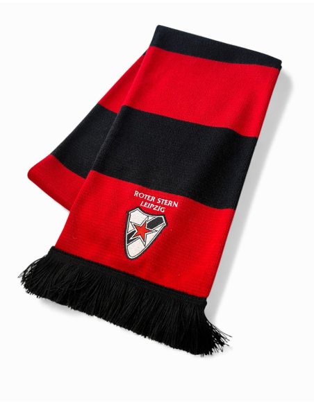 Roter Stern Leipzig - Wool Scarf - Balken - Red/Black