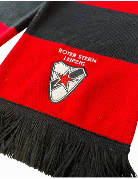 Roter Stern Leipzig - Wool Scarf - Balken - Red/Black