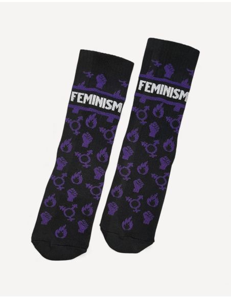 Feminism - No Borders - Socken - Schwarz - Titelbild