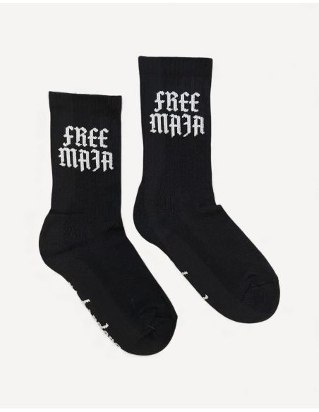 Free Maja - Socken - Schwarz - No Borders - Front