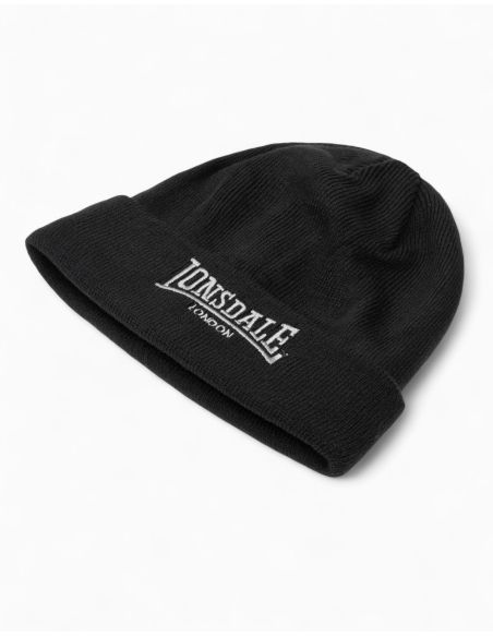 lonsdale-dundee-wintermuetze-sticklogo-schwarz
