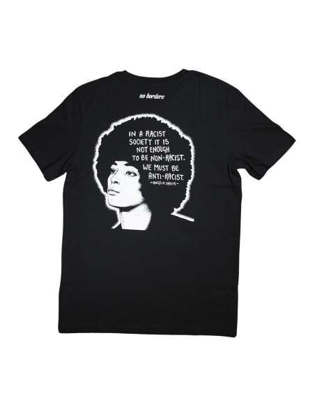 Angela Davis - No Borders - T-Shirt - Black