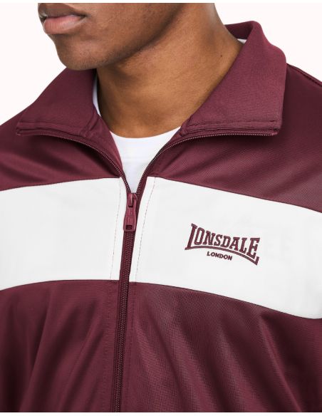 lonsdale-trainingsjacke-meols-oxblood-ecru-detail