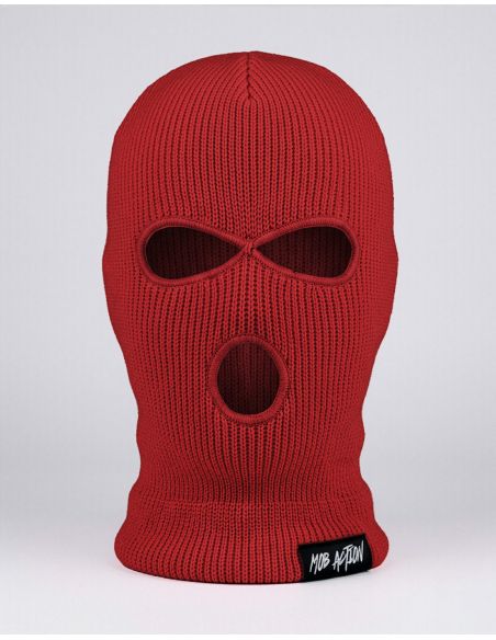 Balaclava 3 Holes - Mob Action - Red