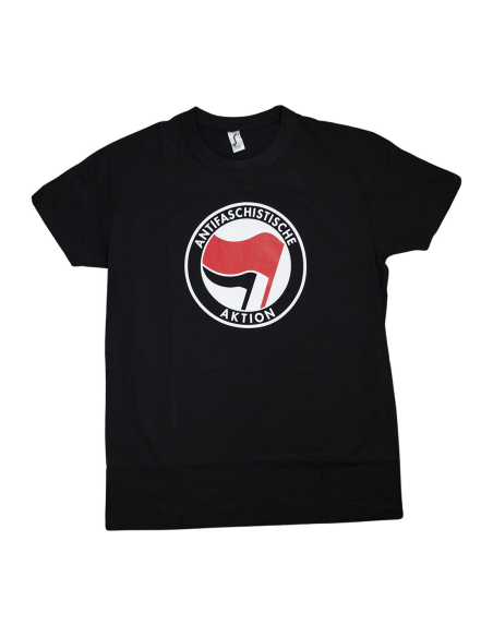 Antifaschistische Aktion - No Borders - T-Shirt - Black
