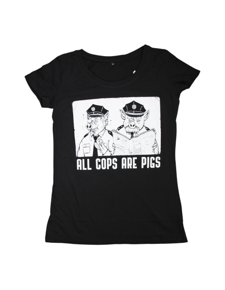 All Cops Are Pigs - Mob Action - T- Shirt fitted - Black