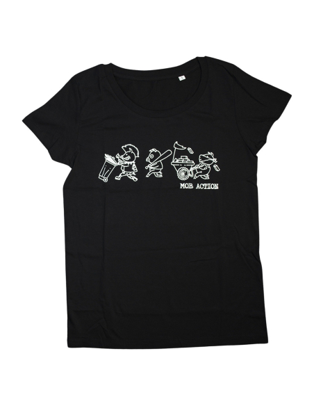 Riot Pigs - Mob Action - T- Shirt fitted - Black