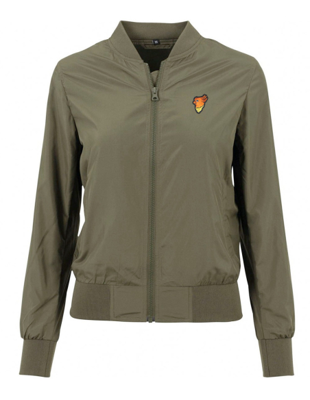 No Borders Kakadu - Dünne Bomberjacke tailliert - Olive