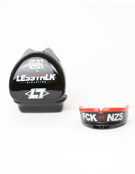 FCK NZS - Less Talk - Mouthguard - Collabo - Black/Red FCK NZS - Less Talk - Mouthguard - Collabo - Black/Red