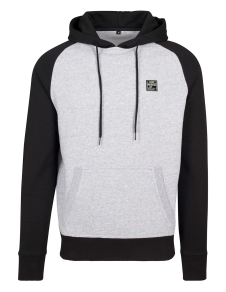 Kein Mensch ist illegal - Hoodie - No Borders - Grey/Black