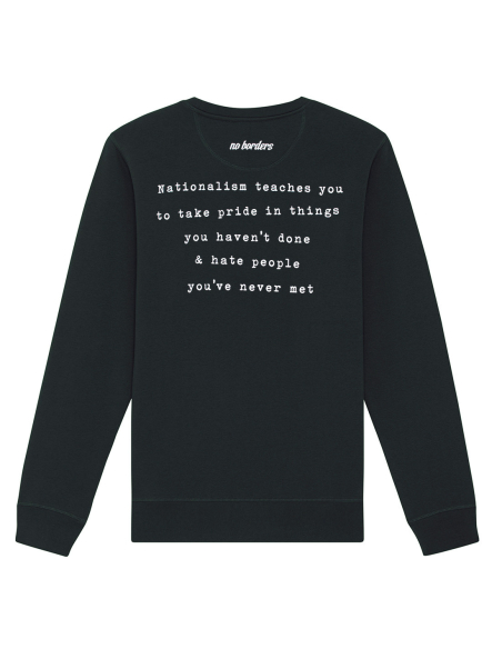 Nationalism sucks - No Borders - Sweater - Black
