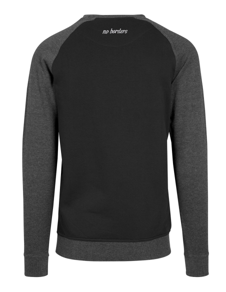 Kein Mensch ist illegal - No Borders - Sweater - Black/Dark Grey